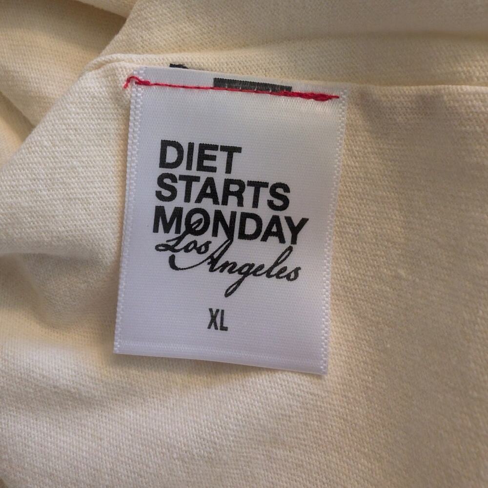 Diet Starts Monday Cream T-Shirt XL - Picture 7 of 15